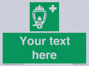 Custom sign safe condition Emergency escape breathing device